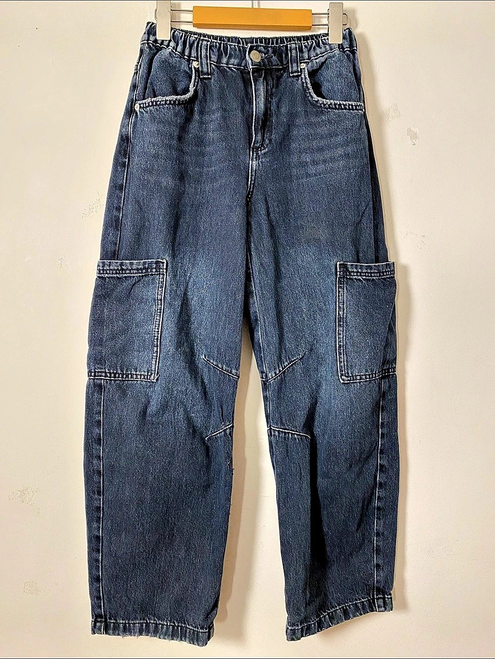 Zara  Blue Barrel Cargo Jeans pant